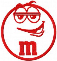 MM Murrie red embroidery design