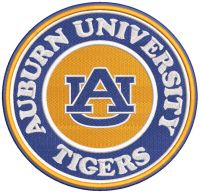Auburn University Tigers logo embroidery design