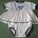 Hello kitty cheerleading design on embroidered cute girl's baby wear