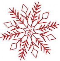 Snowflake free embroidery design 23