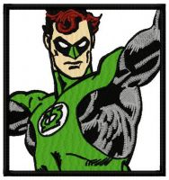 Green Lantern 1 embroidery design