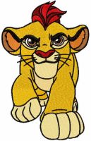 Simba Walking 2 embroidery design
