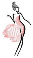 Woman 2 embroidery design