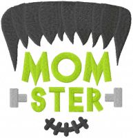 Desenho de bordado grátis Momster