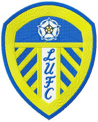Leeds United A.F.C. logo machine embroidery design