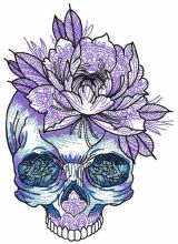 Skull of baroness embroidery design