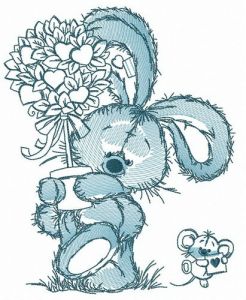 Presents for Valentine's Day embroidery design