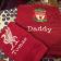 Liverpool football club logo design on towel embroidered