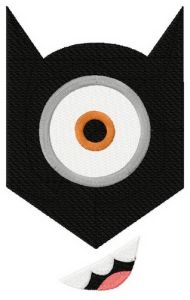 Minion as Batman embroidery design