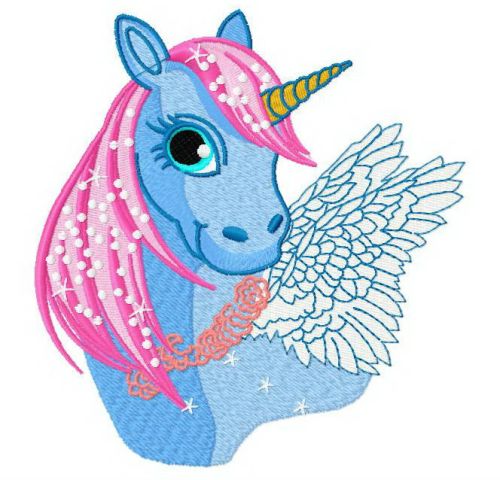 Unicorn 4 machine embroidery design