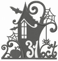 31th of October 3 embroidery design