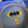 Batman question mark in embroidery hoop