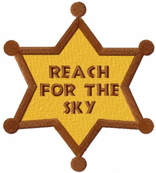 Reach for the sky embroidery design