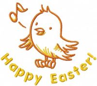 Happy Easter song free embroidery design
