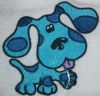 Blues Clues machine embroidery on towel