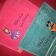 Two bath towels with Sofia the first and Mickey Mouse Halloween embroidery designs
