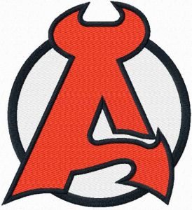 Albany Devils logo embroidery design
