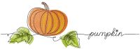 Fall Pumpkin with leaves embroidery design