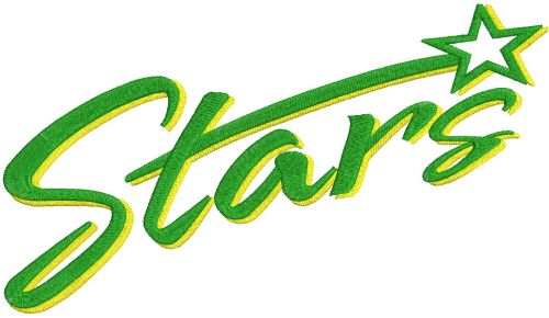 Kearney Catholic Stars logo embroidery design