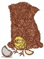 Easter surprise embroidery design