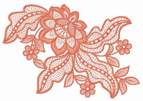 Lace flower 11 machine embroidery design