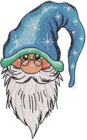Gnome magic embroidery design