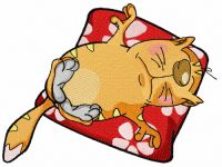 Cat's relax 2 embroidery design