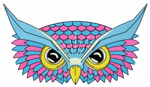 Wise owl 6 machine embroidery design