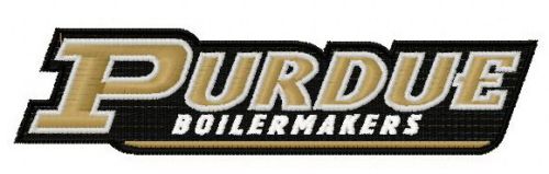 Purdue Boilermakers logo machine embroidery design