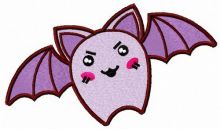 Angry purple bat