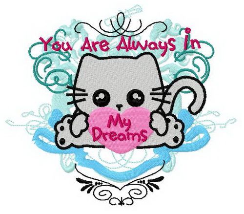 You are always in my dreams 2 machine embroidery design