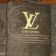 Louis Vuitton logo embroidery design on towel