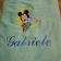 Baby Mickey Sleeping embroidery design on towel