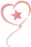 Pink balloon free embroidery design