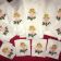 Christmas napkins with cute angel embroidery design