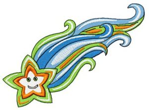 Tiny star embroidery design