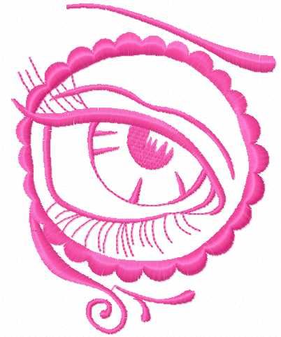 Mystical look free embroidery design