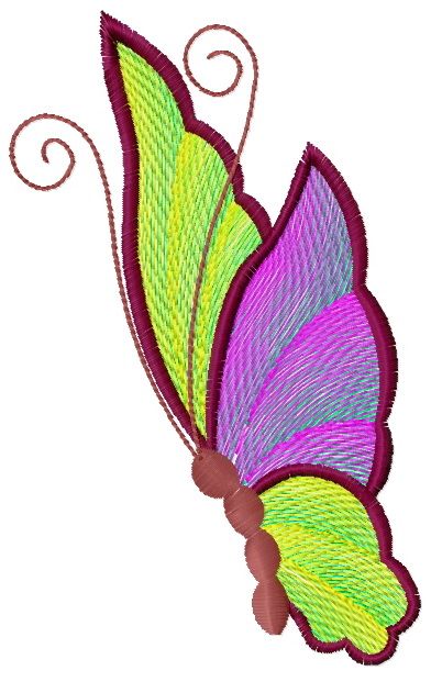 Butterfly 14 machine embroidery design