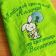Bath towel embroidered with funny bunny design