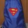 Superman logo design on bag embroidered