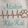 Embroidered heartbeat pet love free design