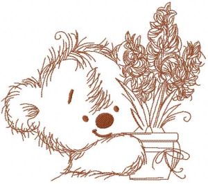 Teddy bear my flower