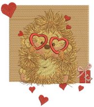 My prickly Valentine embroidery design
