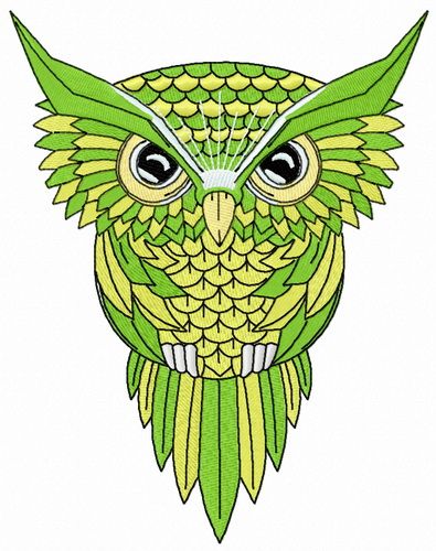 Wise owl 5 machine embroidery design