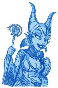 Maleficent 2 embroidery design