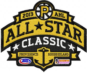 All stars AHL logo machine embroidery design