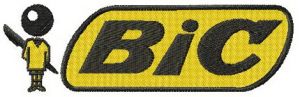 BiC logo embroidery design
