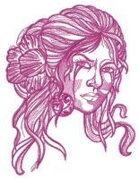 Spanish beauty 5 embroidery design