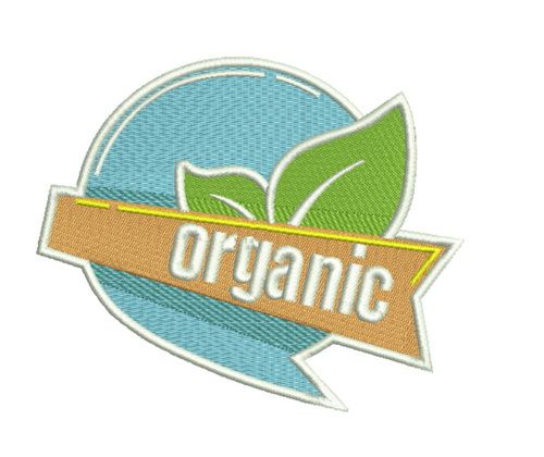 Organic machine embroidery design