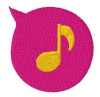 Music sign free embroidery design 1